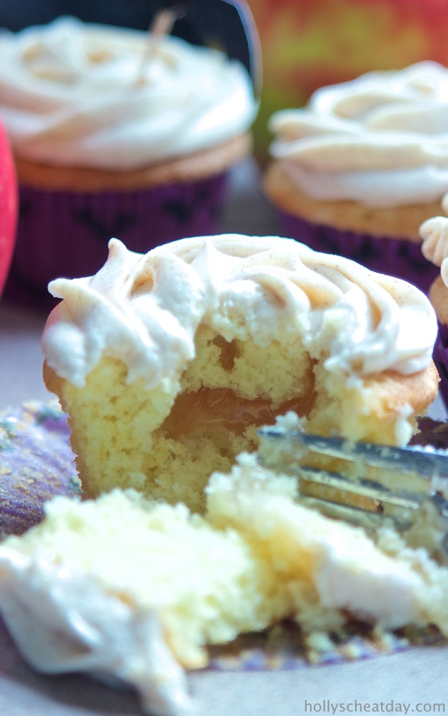 Apple Pie Cupcakes With Browned Butter Cream Cheese