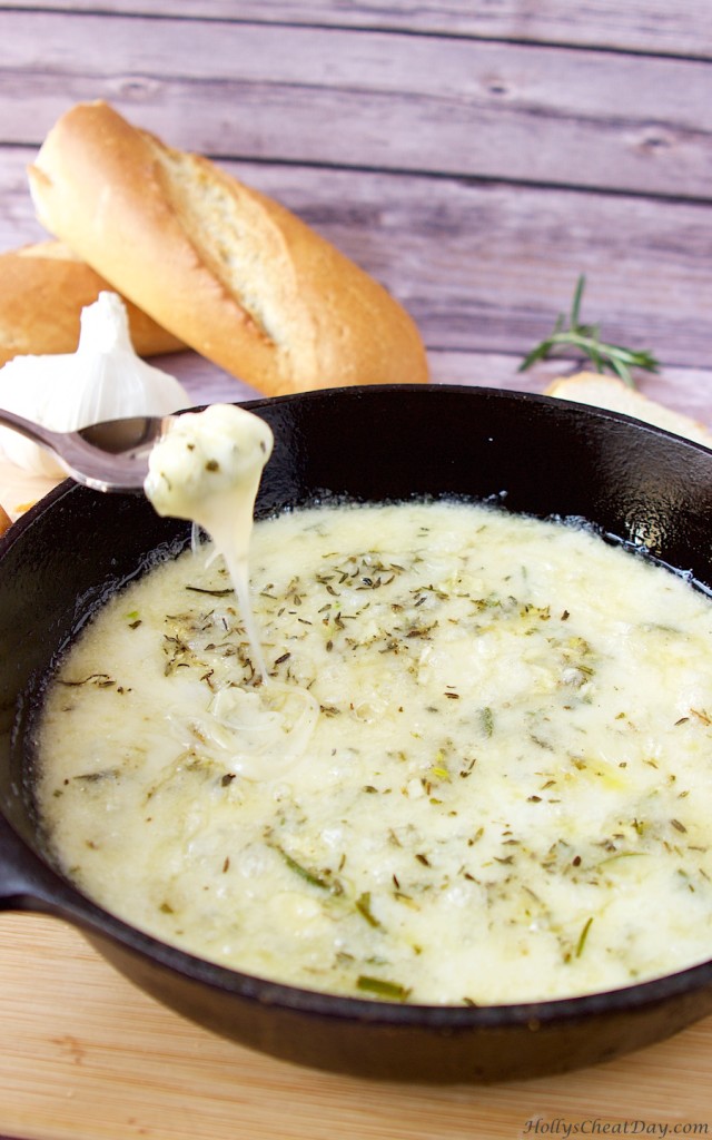baked-brie-garlic-dip | HollysCheatDay.com