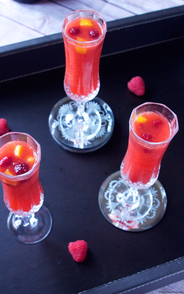 raspberry-mango-bellinis | HollysCheatDay.com