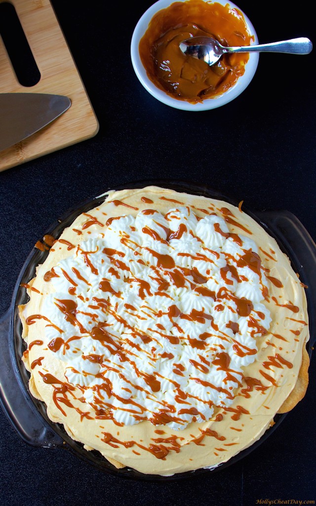 caramel-cream-pie| HollysCheatDay.com