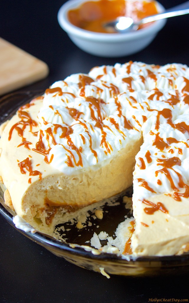 caramel-cream-pie| HollysCheatDay.com