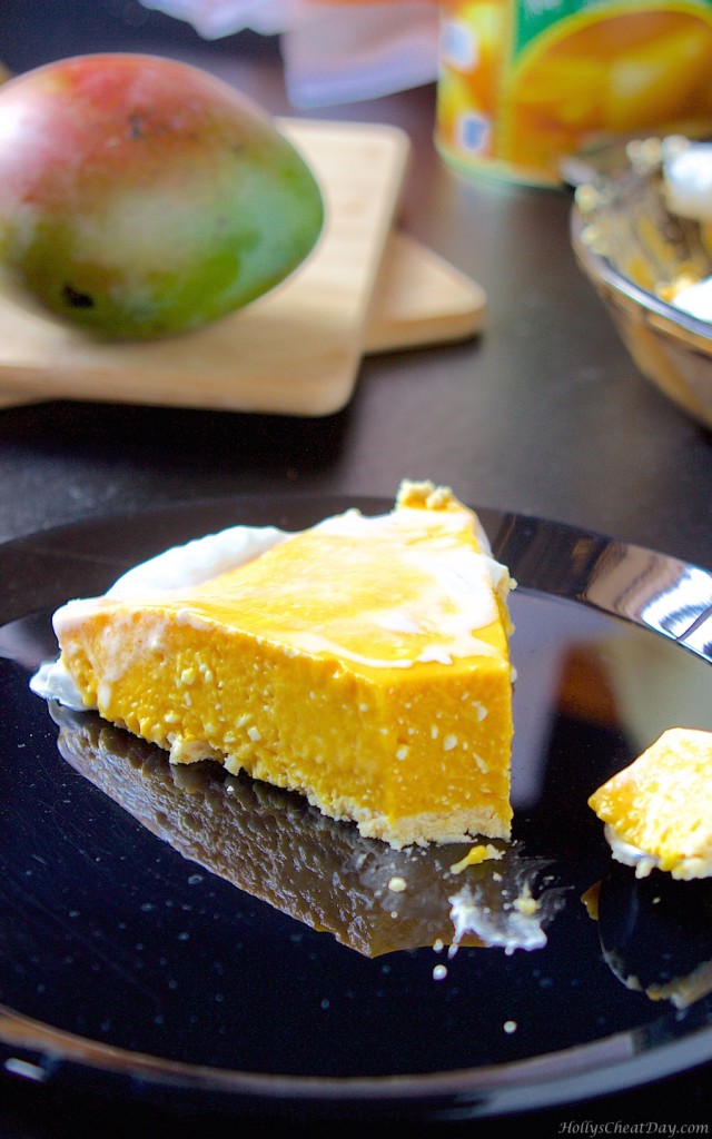 no-bake-mango-pie| HollysCheatDay.com