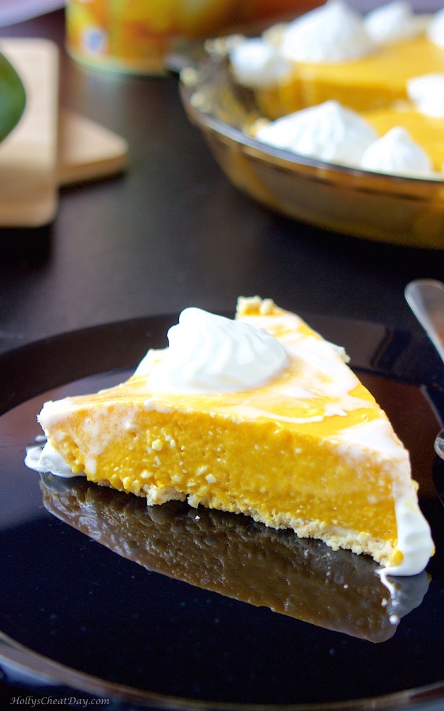 no-bake-mango-pie| HollysCheatDay.com