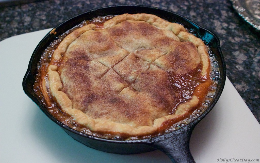 easy-skillet-apple-pie| HollysCheatDay.com
