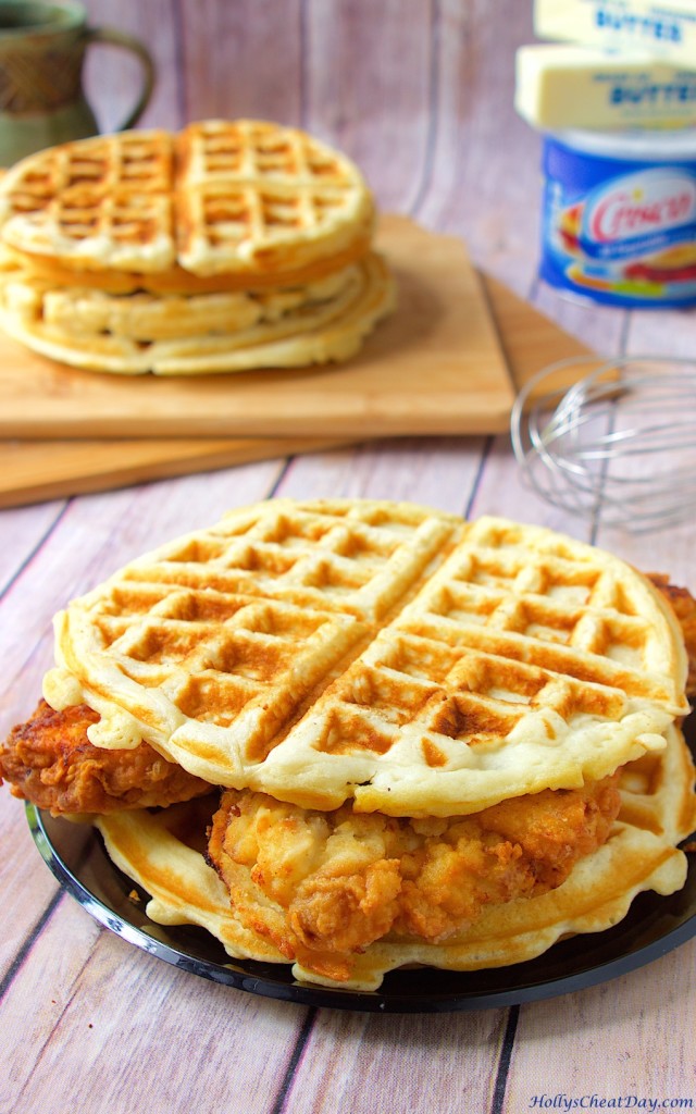 chicken-and-waffle-sandwich| HollysCheatDay.com