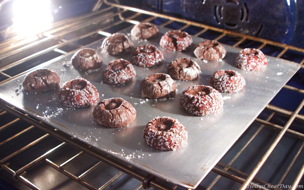 chocolate-thumbprint-cookies-w-caramel-sauce| HollysCheatDay.com