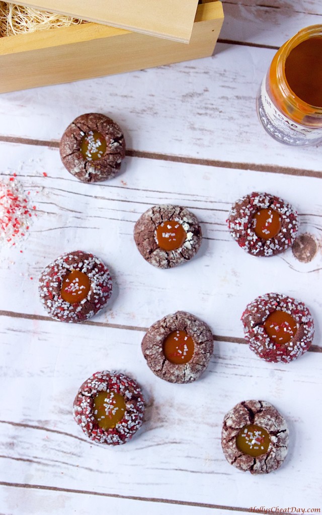chocolate-thumbprints-w-caramel-sauce-ovh| HollysCheatDay.com
