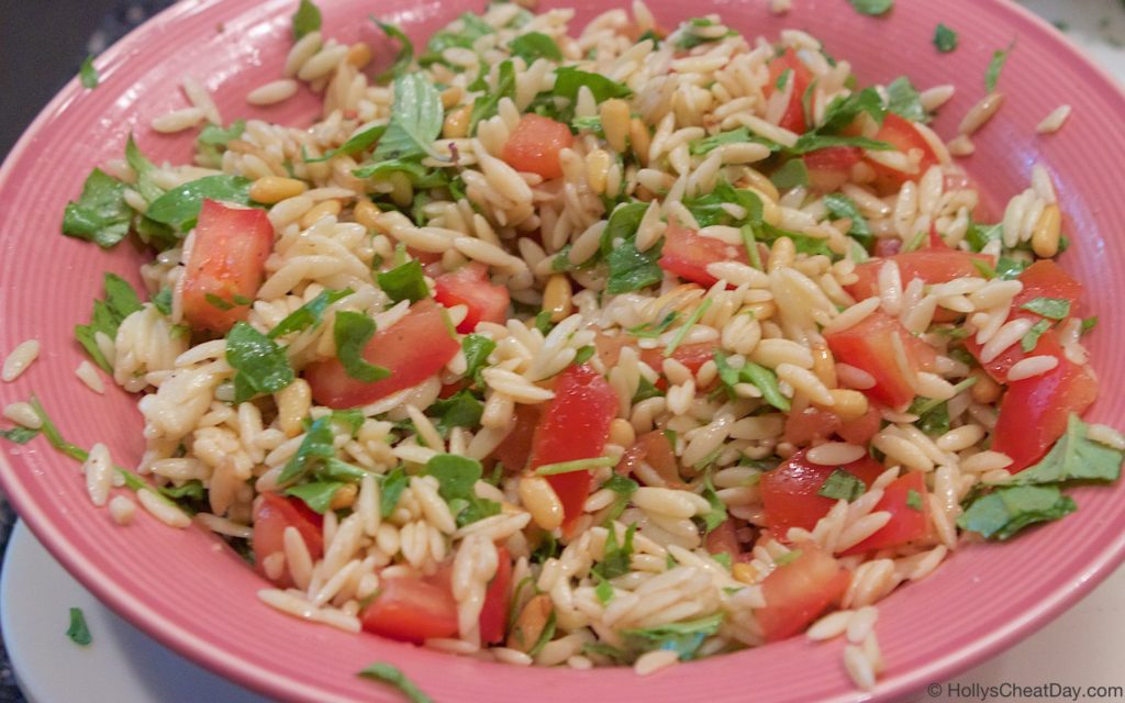 orzo-pasta-salad|HollysCheatDay.com