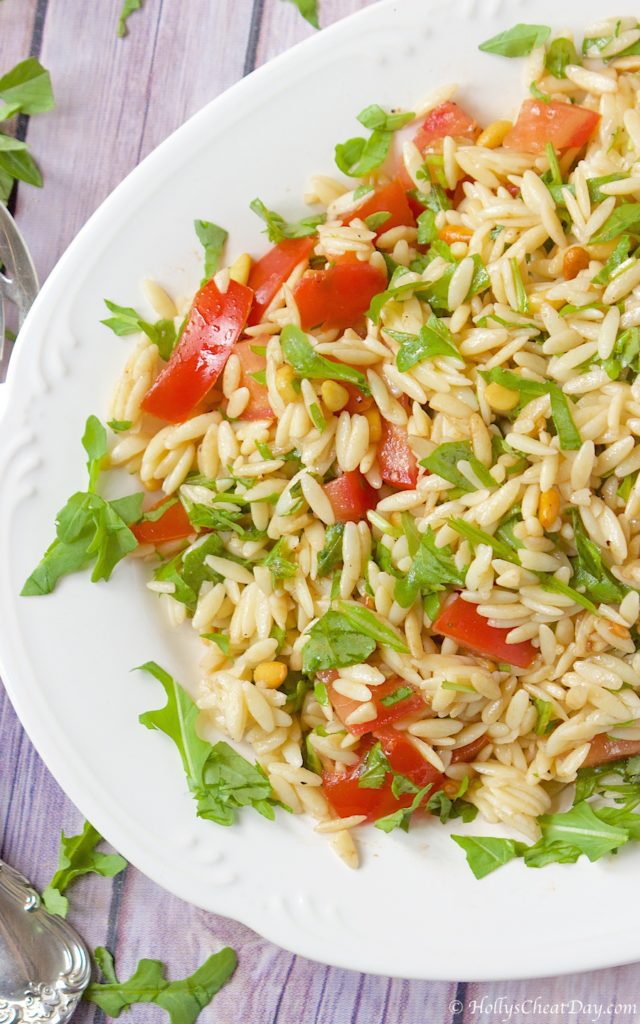 orzo-pasta-salad| HollysCheatDay.com