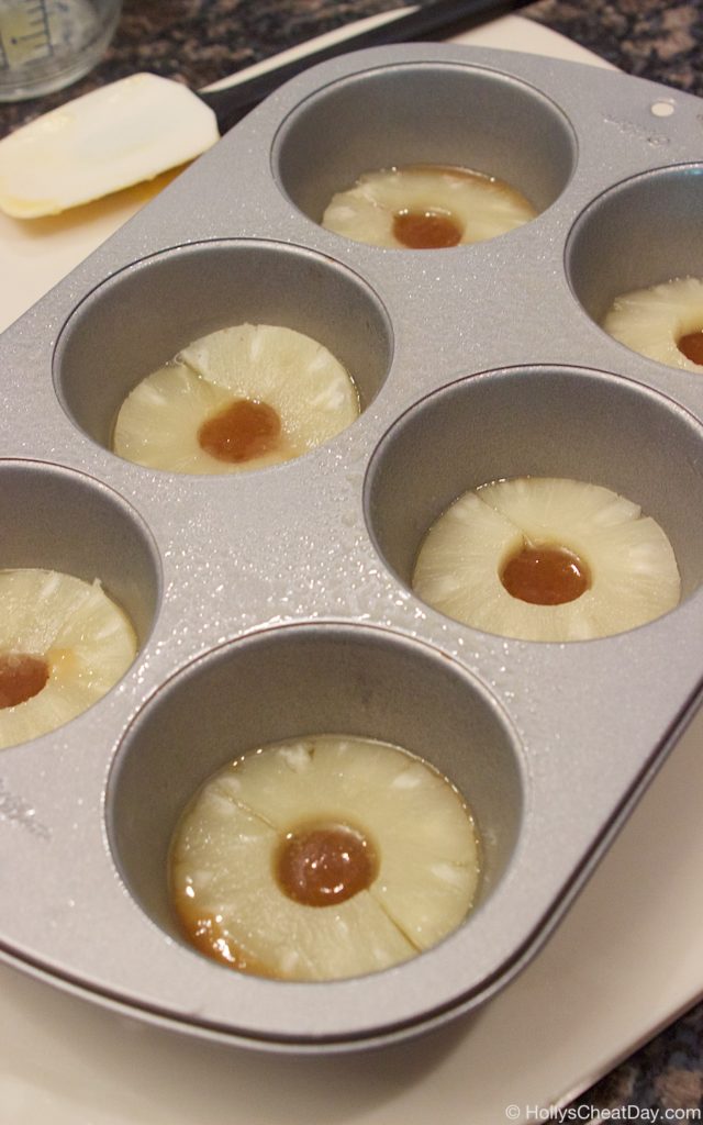 mini-pineapple-upside-down-cakes| HollysCheatDay.com