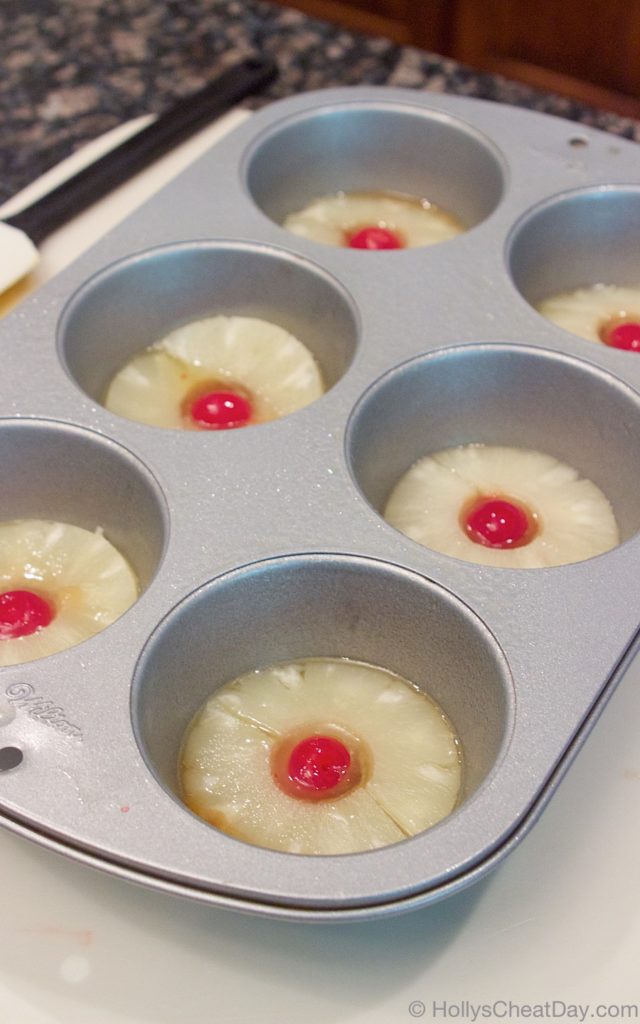 mini-pineapple-upside-down-cakes| HollysCheatDay.com