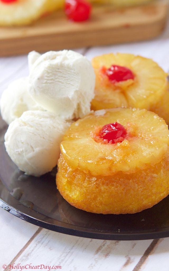 mini-upside-down-pineapple-cake| HollysCheatDay.com