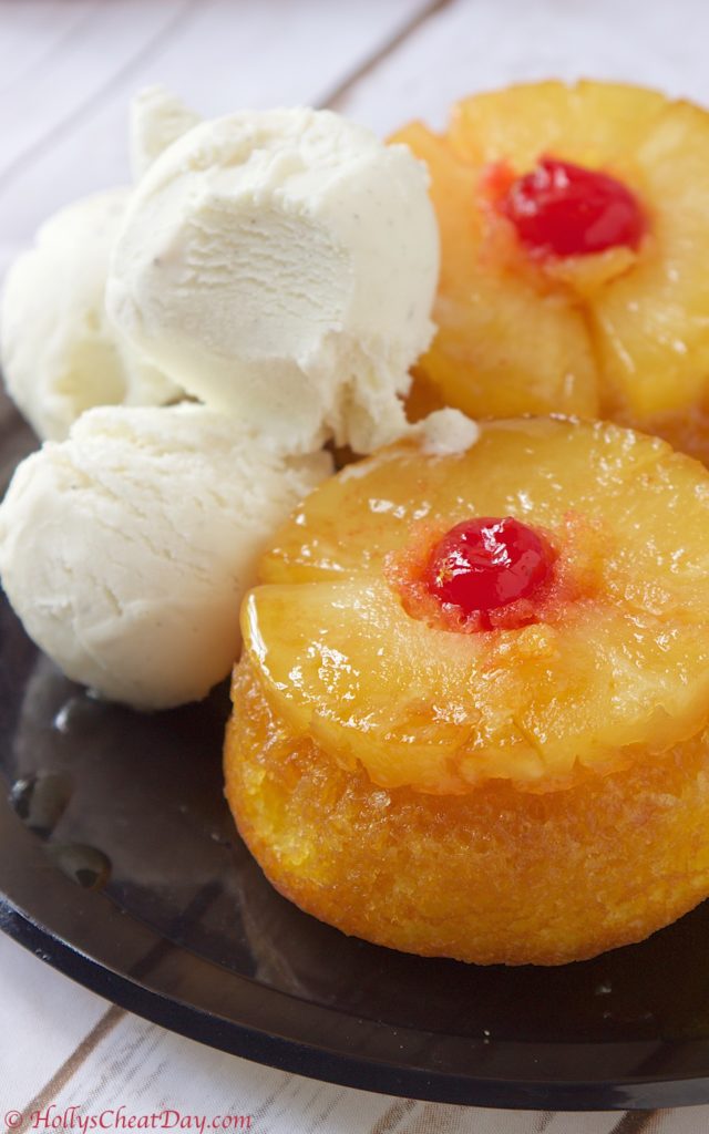 mini-upside-down-pineapple-cakes| HollysCheatDay.com