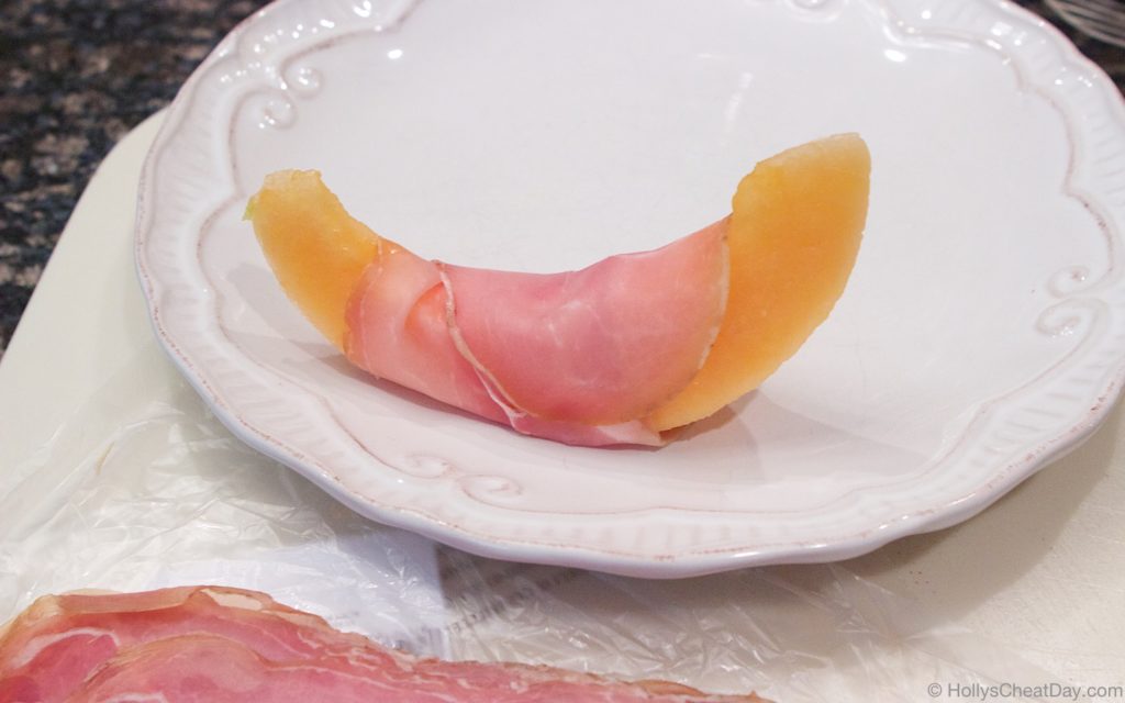prosciutto-wrapped-cantaloupe| HollysCheatDay.com