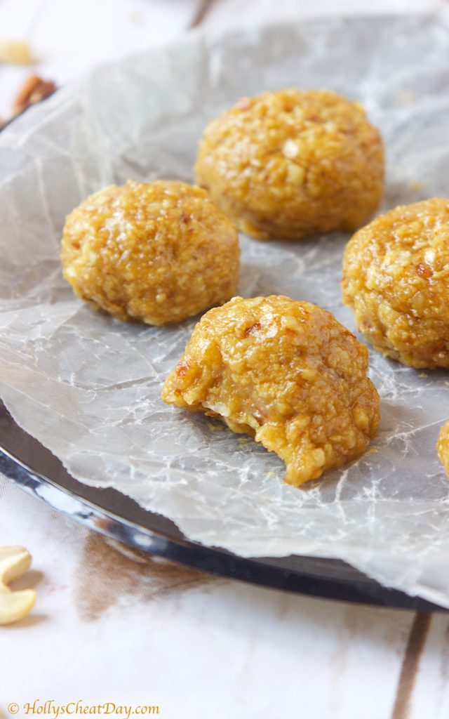 protein-peanut-butter-truffles-bite| HollysCheatDay.com