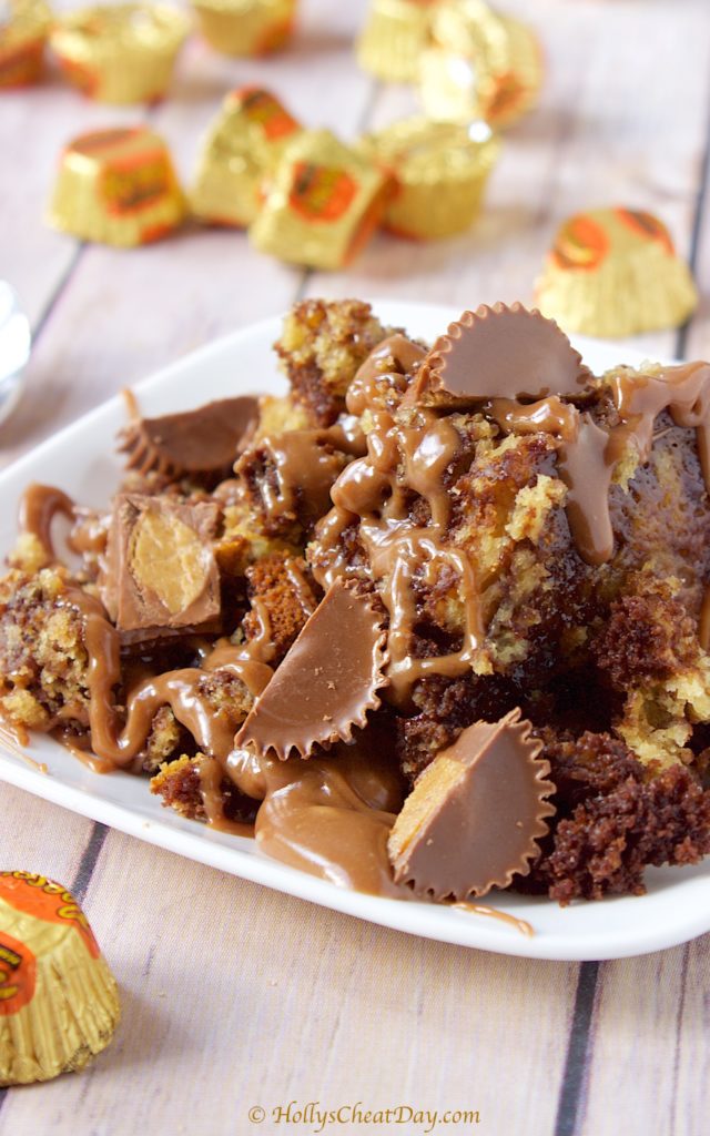 crockpot-peanut-butter-fudge-cake-lowerangle| HollysCheatDay.com