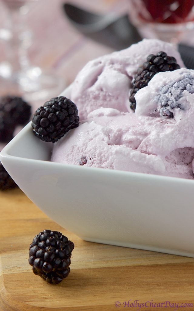 blackberry-wine-ice-cream| HollysCheatDay.com
