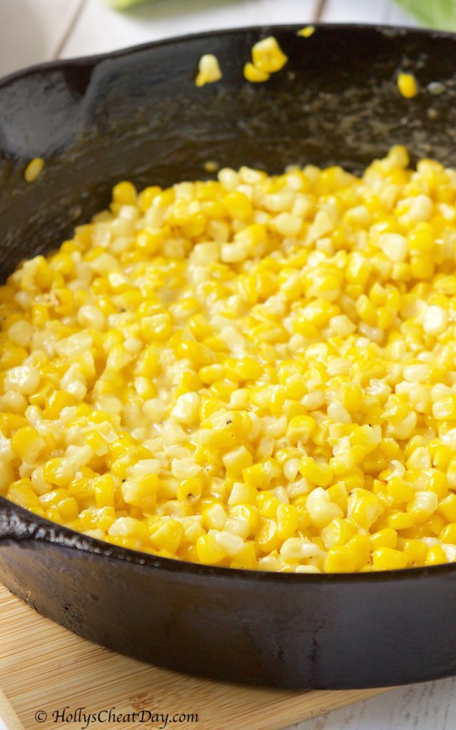 southern-skillet-fried-corn| HollysCheatDay.com