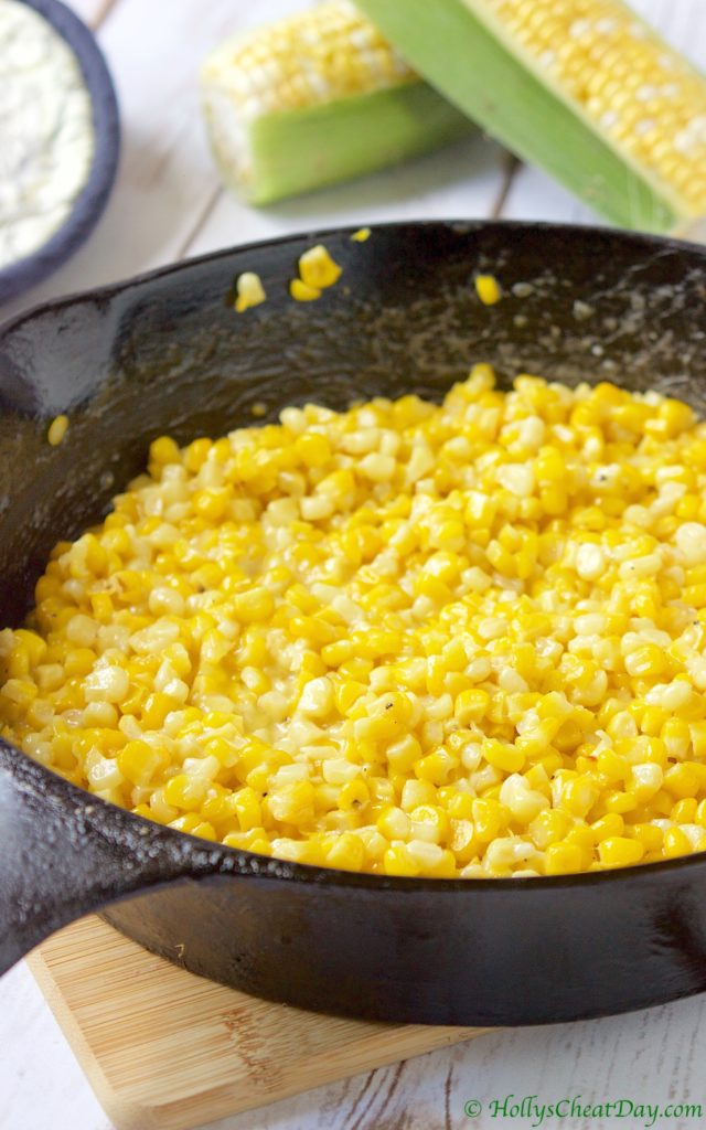 southern-skillet-fried-corn-sdovhfar| HollysCheatDay.com