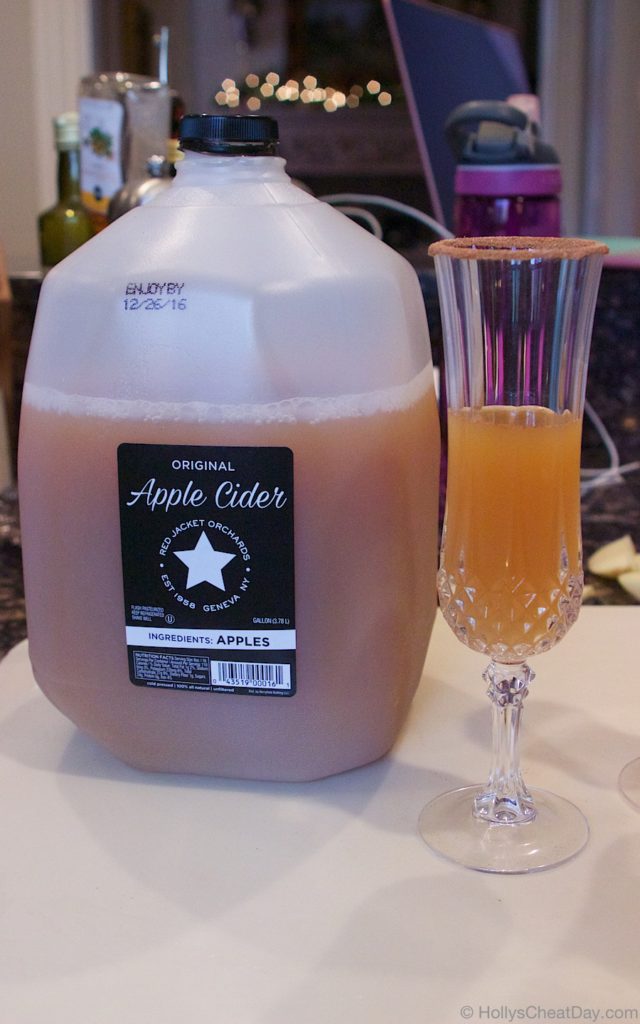 apple-cider-mimosa | HollysCheatDay.com