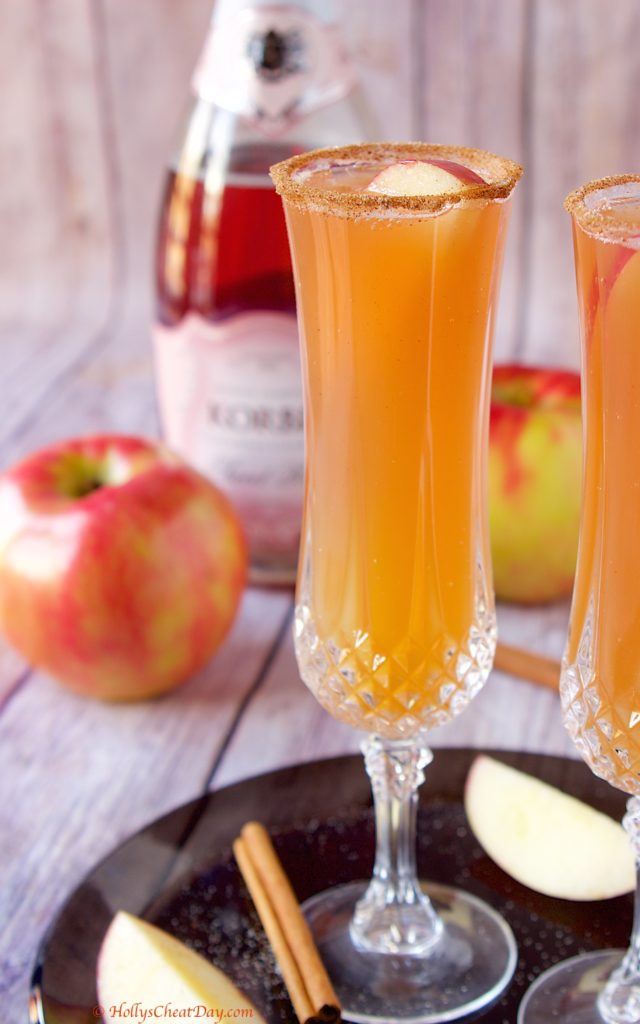 Apple-Cider-Mimosa | HollysCheatDay.com